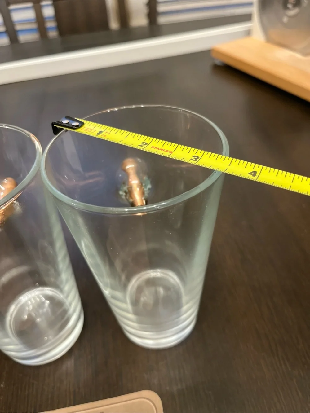 Bullet Shot Glasses Duo with Copper Bullet Detail